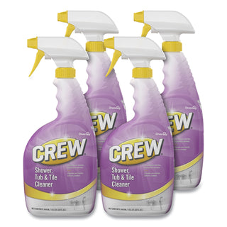 Diversey™ Crew Shower, Tub & Tile Cleaner, Liquid, 32 oz, 4/Carton (DVOCBD540281)