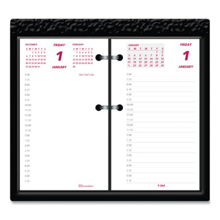 Brownline® Daily Calendar Pad Refill, 6 x 3.5, White/Burgundy/Gray Sheets, 12-Month (Jan to Dec): 2025 (REDC2R)