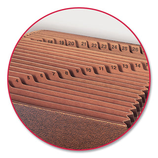 Smead™ TUFF Expanding Files, 31 Sections, 1/31-Cut Tab, Legal Size, Redrope (SMD70469)