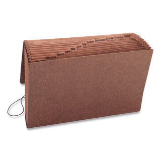 Smead™ TUFF Expanding Files, 12 Sections, 1/12-Cut Tab, Legal Size, Redrope (SMD70390)