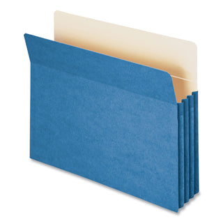 Smead™ Colored File Pockets, 3.5" Expansion, Letter Size, Blue (SMD73225)