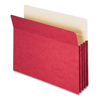 Smead™ Colored File Pockets, 3.5" Expansion, Letter Size, Red (SMD73231)