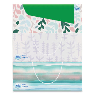 Puffs Plus Lotion Facial Tissue, White, 2-Ply, 124/Box, 3 Box/Pack, 8 Packs/Carton (PGC39363CT)