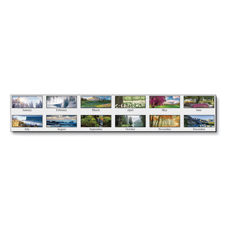 House of Doolittle™ Recycled Full-Color Monthly Desk Pad Calendar, Nature Photography, 22 x 17, Black Binding/Corners,12-Month (Jan to Dec): 2025 (HOD140HD)