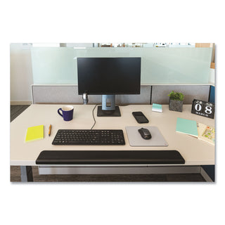 3M™ Gel Wrist Rest for Standing Desks, 30.13 x 3.25, Black (MMMWR200B)