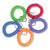 CONTROLTEK® Wrist Key Coil Key Organizers, Blue; Green; Orange; Purple; Red, 10/Pack (CNK565104)