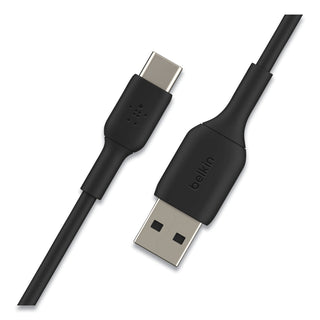 Belkin® BOOST CHARGE USB-C to USB-A ChargeSync Cable, 3.3 ft, Black (BLKCAB001BT1MBK)
