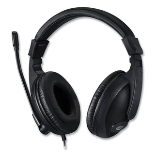 Adesso Xtream H5U Stereo Multimedia Headset with Mic, Binaural Over the Head, Black (ADEXTREAMH5U)