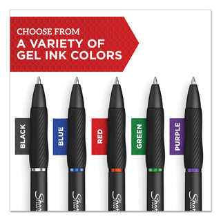 Sharpie® S-Gel™ S-Gel Retractable Gel Pen, Bold 1 mm, Red Ink, Black Barrel, Dozen (SAN2096136)