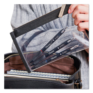 Sharpie® S-Gel™ S-Gel Retractable Gel Pen, Bold 1 mm, Blue Ink, Black Barrel, Dozen (SAN2096187)