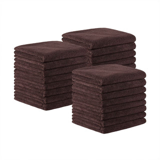 Arkwright Home Bck2U Terry Mircofiber Salon Towel 16x27 Brown (24/Pack) (PNP915109BR)