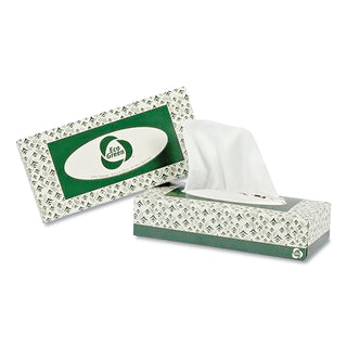 Eco Green® Recycled Two-Ply Facial Tissue, White, 150 Sheets/Box, 20 Boxes/Carton (APAEF150)