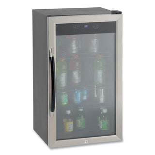 Avanti Avanti, Beverage Cooler, 3.1CF, Glass Door, BK/SR (AVABCA306SSIS)