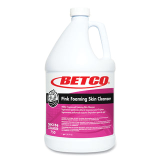 Betco® Pink Foaming Skin Cleanser, Fresh, 1 gal Bottle, 4/Carton (BET7500400)