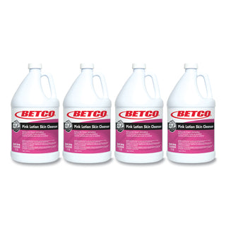 Betco® Pink Lotion Skin Cleanser, Lotion, 1 gal, Clean Bouquet, Applicable on Hand, pH Balanced, Moisturising, Non-irritating, 4/Carton (BET1120400)