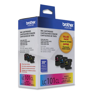 Brother LC1013PKS Innobella Ink, 300 Page-Yield, Cyan/Magenta/Yellow (BRTLC1013PKS)