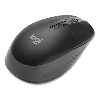 Logitech® M190 Wireless Optical Mouse, 2.4 GHz Frequency/33 ft Wireless Range, Left/Right Hand Use, Black/Gray (LOG910005901) (LOG910005901)