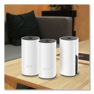 TP-Link Deco M4 AC1200 Whole Home Mesh Wi-Fi System, 2 Ports, Dual-Band 2.4 GHz/5 GHz (TPLDECOM43PACK)