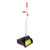 Unger® Telescopic Ergo Dust Pan with Broom, 12" Wide, 34" to 44" Pan, 47" to 57" Broom, Metal/Vinyl/Cotton, Black/Silver/Red (UNGEDTBR)