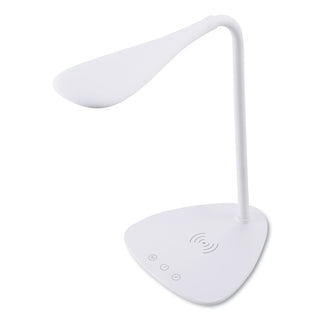Bostitch® Flexible Wireless Charging LED Desk Lamp, 12.88"h, White (BOSVLED1816BOS)