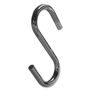 deflecto® S Hooks, Metal, Silver, 50/Pack (DEF20013)