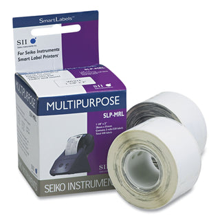 Seiko Self-Adhesive Multipurpose Labels, 1.12" x 2", White, 440/Box (SKPSLPMRL)