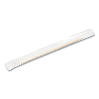 Handgards® Individually Wrapped Round Wood Toothpicks, 4", Natural, 1,000/Box, 12 Boxes/Carton (HDGHND14020)