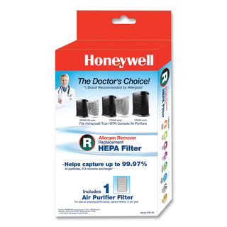 Honeywell HEPA Replacement Filter, 1-3/5"Wx6-1/2"Lx10-1/4"H (HWLHRFR1)