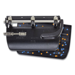 Officemate 2 Hole Punch, 2 3/4&quot; Center Holes, Punches 20 Sheets, Black (OIC90078)