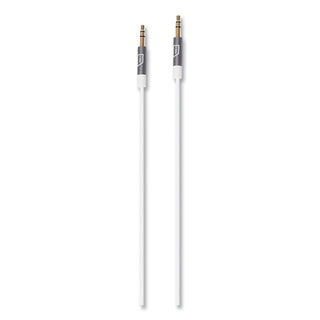 Targus® iStore 3.5 mm AUX Audio Cable, 4.9 ft, White (TRGACC100009CAI)