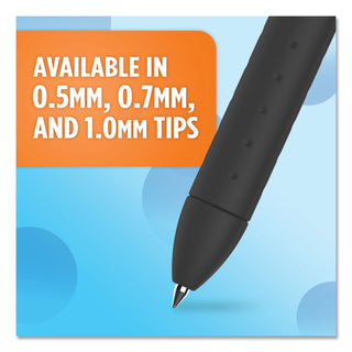 Papermate® InkJoy Retractable Gel Pen, Micro 0.5mm, Blue Ink/Barrel, Dozen (PAP1951722)