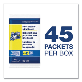 Spic and Span® Professional Powder Floor With Bleach, Concentrate, 2.2 oz. Packets, 45/Case (PAG02010)