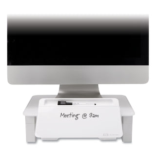 Quartet® Dry-erase Board Desktop Monitor Riser - 100 lb Load Capacity - 5", x 10" Width - Desktop - White (QRTQ090GMRW01)