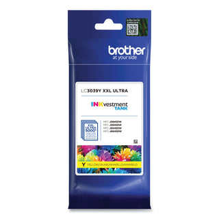 Brother LC3039Y INKvestment Ultra High-Yield Ink, 5000 Page-Yield, Yellow (BRTLC3039Y)