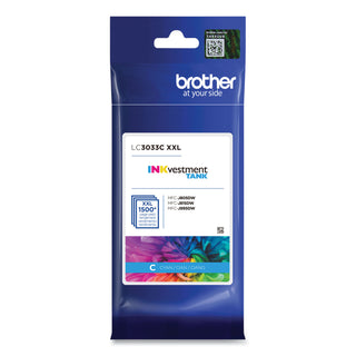 Brother LC3033C INKvestment Super High-Yield Ink, 1500 Page-Yield, Cyan (BRTLC3033C)