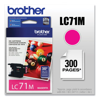Brother LC71M Innobella Ink, 300 Page-Yield, Magenta (3064264)