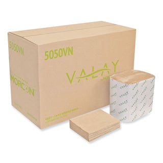 Morcon Paper Valay Interfolded Napkins, 1-Ply, 6.3 x 8.85, Kraft, 6,000/Carton (MOR5050VN)