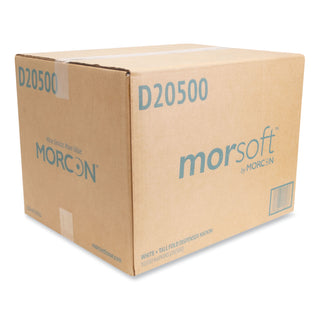 Morcon Paper Morsoft Dispenser Napkins, 1-Ply, 6 x 13.5, White, 500/Pack, 20 Packs/Carton (MORD20500)