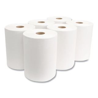 Morcon Paper 10 Inch Roll Towels, 1-Ply, 10" x 800 ft, White, 6 Rolls/Carton (MORW106)