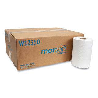 Morcon Paper Morsoft Universal Roll Towels, 8" x 350 ft, White, 12 Rolls/Carton (MORW12350)