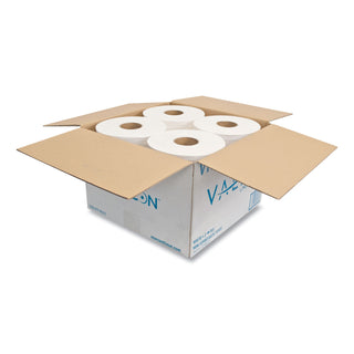 Morcon Paper Jumbo Bath Tissue, Septic Safe, 2-Ply, White, 750 ft, 12 Rolls/Carton (MORVT110)
