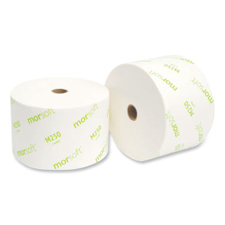 Morcon Paper Small Core Bath Tissue, Septic Safe, 2-Ply, White, 1250/Roll, 24 Rolls/Carton (MORM250)