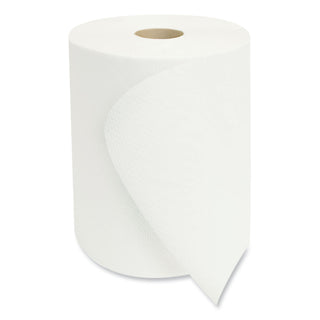 Morcon Paper Hardwound Paper Towel, 8" x 800', White, 1-Ply, 6 Rolls/Case, 4800' per Case (MORW6800)