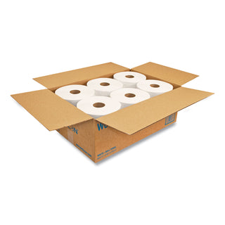 Morcon Paper Hardwound Paper Towel, 8" x 800', White, 1-Ply, 6 Rolls/Case, 4800' per Case (MORW6800)