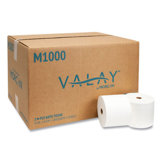 Morcon Paper Small Core Bath Tissue, Septic Safe, 2-Ply, White, 1000 Sheets/Roll, 36 Roll/Carton (MORM1000)