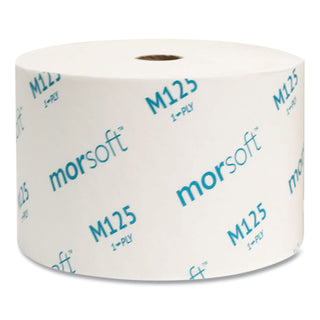 Morcon Paper Small Core Bath Tissue, Septic Safe, 1-Ply, White, 2500 Sheets/Roll, 24 Rolls/Carton (M125MS)