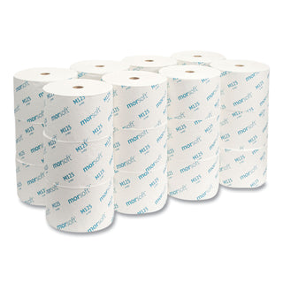 Morcon Paper Small Core Bath Tissue, Septic Safe, 1-Ply, White, 2500 Sheets/Roll, 24 Rolls/Carton (M125MS)