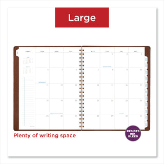 AT-A-GLANCE® Signature Collection Academic Weekly/Monthly Planners, 11.5 x 8, Distressed Brown Cover, 13-Month (July-July): 2024-2025 (AAGYP905A09)
