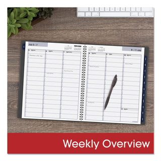 AT-A-GLANCE® DayMinder Academic Weekly/Monthly Desktop Planner, 11 x 8.5, Charcoal Cover, 12-Month (July to June): 2024 to 2025 (AAGAYC52045)