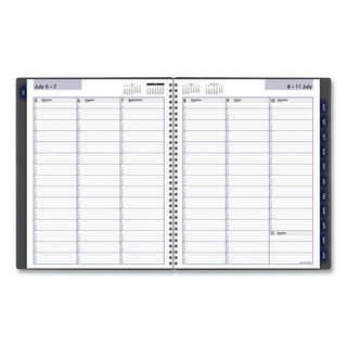 AT-A-GLANCE® DayMinder Academic Weekly/Monthly Desktop Planner, 11 x 8.5, Charcoal Cover, 12-Month (July to June): 2024 to 2025 (AAGAYC52045)
